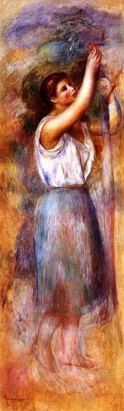 Study of a Woman by Pierre-Auguste Renoir Oil Painting