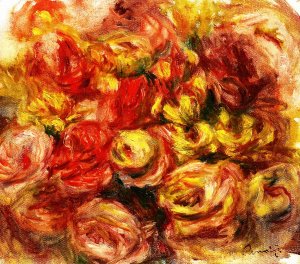 Study of Flowers Oil painting by Pierre-Auguste Renoir