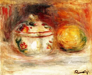 Study: Sugar Bowl and Lemon by Pierre-Auguste Renoir Oil Painting