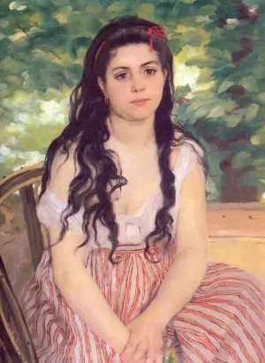 Study, Summer by Pierre-Auguste Renoir Oil Painting