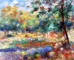 Summer Landscape painting by Pierre-Auguste Renoir