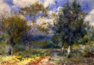 Sunny Landscape Oil painting by Pierre-Auguste Renoir