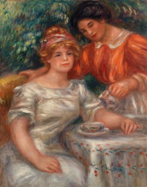 Tea Time by Pierre-Auguste Renoir Oil Painting