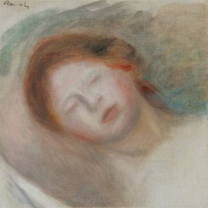 Tete De Femme by Pierre-Auguste Renoir Oil Painting