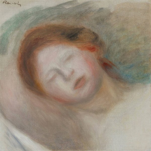 Tete De Femme by Pierre-Auguste Renoir - Hand-Painted Oil Painting Reproduction
