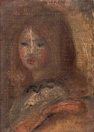 Tete de Fillette by Pierre-Auguste Renoir Oil Painting
