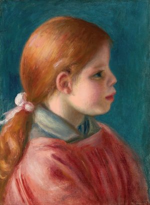 Tete de Jeune Fille by Pierre-Auguste Renoir Oil Painting
