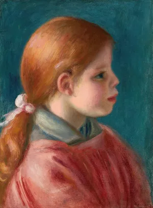 Tete de Jeune Fille by Pierre-Auguste Renoir Oil Painting