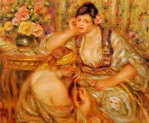 The Agreement by Pierre-Auguste Renoir Oil Painting