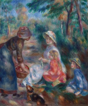 The Apple Seller by Pierre-Auguste Renoir Oil Painting