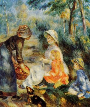 The Apple Seller by Pierre-Auguste Renoir Oil Painting