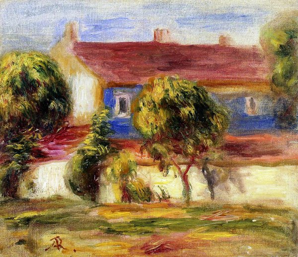 The Artist's House by Pierre-Auguste Renoir - Hand-Painted Oil Painting Reproduction