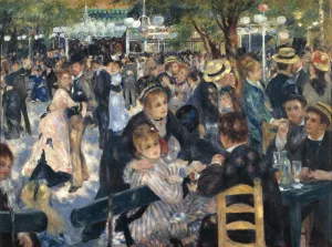 The Ball at the Moulin de la Galette by Pierre-Auguste Renoir - Oil Painting Reproduction