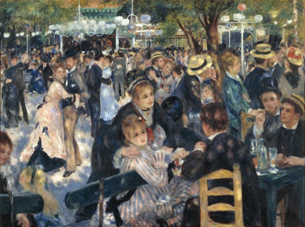 Main Product Photo of The Ball at the Moulin de la Galette Painting by Pierre-Auguste Renoir