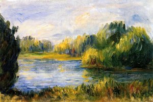 The Banks of the River 2 by Pierre-Auguste Renoir Oil Painting