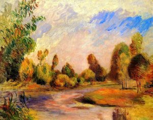 The Banks of the River 3 by Pierre-Auguste Renoir Oil Painting