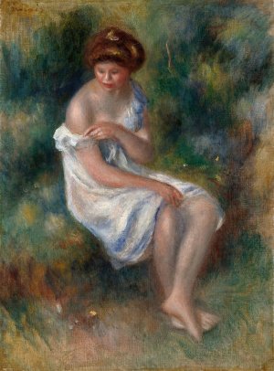 The Bather by Pierre-Auguste Renoir Oil Painting