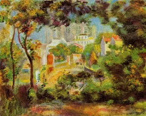 The Building of Sacred Heart by Pierre-Auguste Renoir - Oil Painting Reproduction