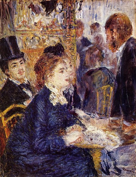 Main Product Photo of The Cafe Painting by Pierre-Auguste Renoir