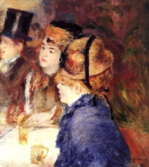 The Cafe by Pierre-Auguste Renoir Oil Painting