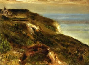 The Church at Varengeville and the Cliffs by Pierre-Auguste Renoir - Oil Painting Reproduction