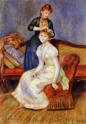 The Coiffure by Pierre-Auguste Renoir Oil Painting