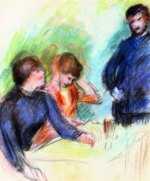 The Conversation 3 by Pierre-Auguste Renoir Oil Painting