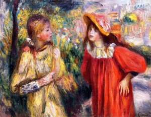 The Conversation 4 by Pierre-Auguste Renoir Oil Painting