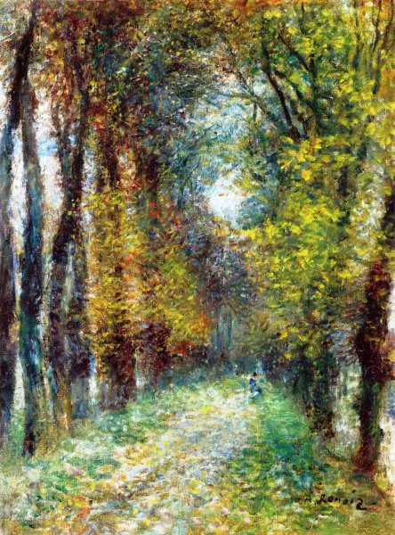 Main Product Photo of The Covered Lane Painting by Pierre-Auguste Renoir
