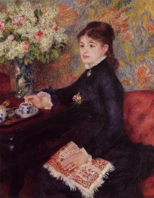 The Cup of Chocolate Oil painting by Pierre-Auguste Renoir