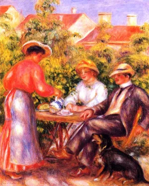 The Cup of Tea by Pierre-Auguste Renoir Oil Painting