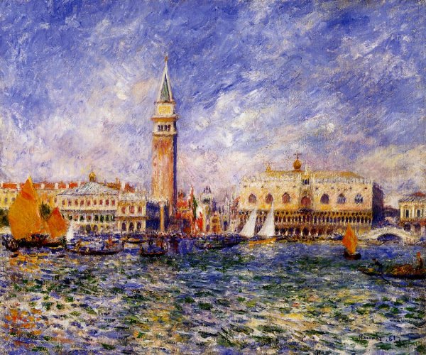 Main Product Photo of The Doges' Palace, Venice Painting by Pierre-Auguste Renoir