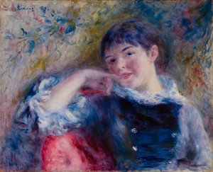 The Dreamer by Pierre-Auguste Renoir Oil Painting