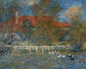 The Duck Pond by Pierre-Auguste Renoir Oil Painting