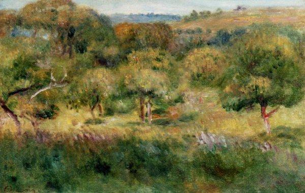 The Edge of the Forest in Brittany by Pierre-Auguste Renoir - Hand-Painted Oil Painting Reproduction