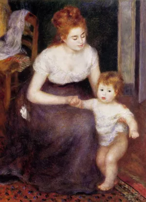 The First Step by Pierre-Auguste Renoir - Oil Painting Reproduction