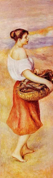 The Fish Monger by Pierre-Auguste Renoir Oil Painting