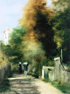 The Footpath by Pierre-Auguste Renoir - Oil Painting Reproduction