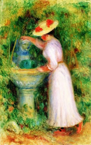 The Fountain Oil painting by Pierre-Auguste Renoir