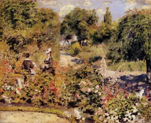 The Garden at Fontenay by Pierre-Auguste Renoir - Oil Painting Reproduction
