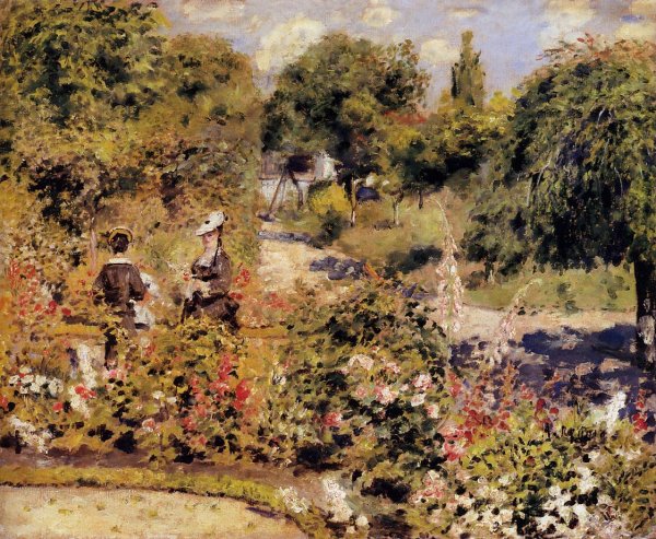 The Garden at Fontenay by Pierre-Auguste Renoir - Hand-Painted Oil Painting Reproduction
