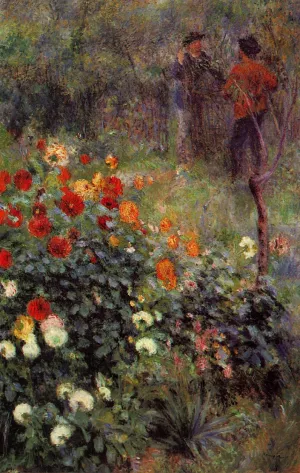 The Garden in the Rue Cortot at Montmartre by Pierre-Auguste Renoir - Oil Painting Reproduction