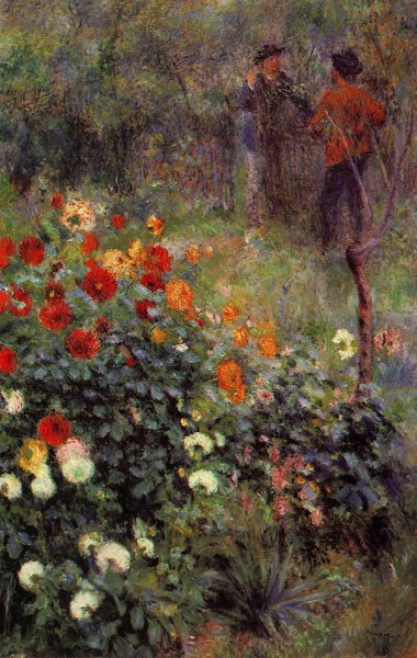 The Garden in the Rue Cortot at Montmartre by Pierre-Auguste Renoir - Hand-Painted Oil Painting Reproduction