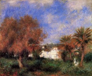 The Garden of Essai in Algiers by Pierre-Auguste Renoir Oil Painting