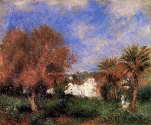 The Garden of Essai in Algiers painting by Pierre-Auguste Renoir