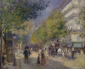 The Grands Boulevards by Pierre-Auguste Renoir Oil Painting