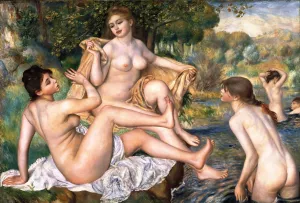 The Great Bathers by Pierre-Auguste Renoir - Oil Painting Reproduction