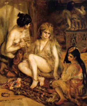 The Harem also known as Parisian Women Dresses as Algerians by Pierre-Auguste Renoir Oil Painting