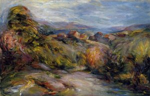 The Hills of Cagnes by Pierre-Auguste Renoir Oil Painting