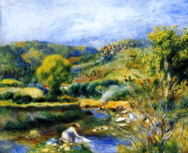 The Laundress by Pierre-Auguste Renoir - Hand-Painted Oil Painting Reproduction
